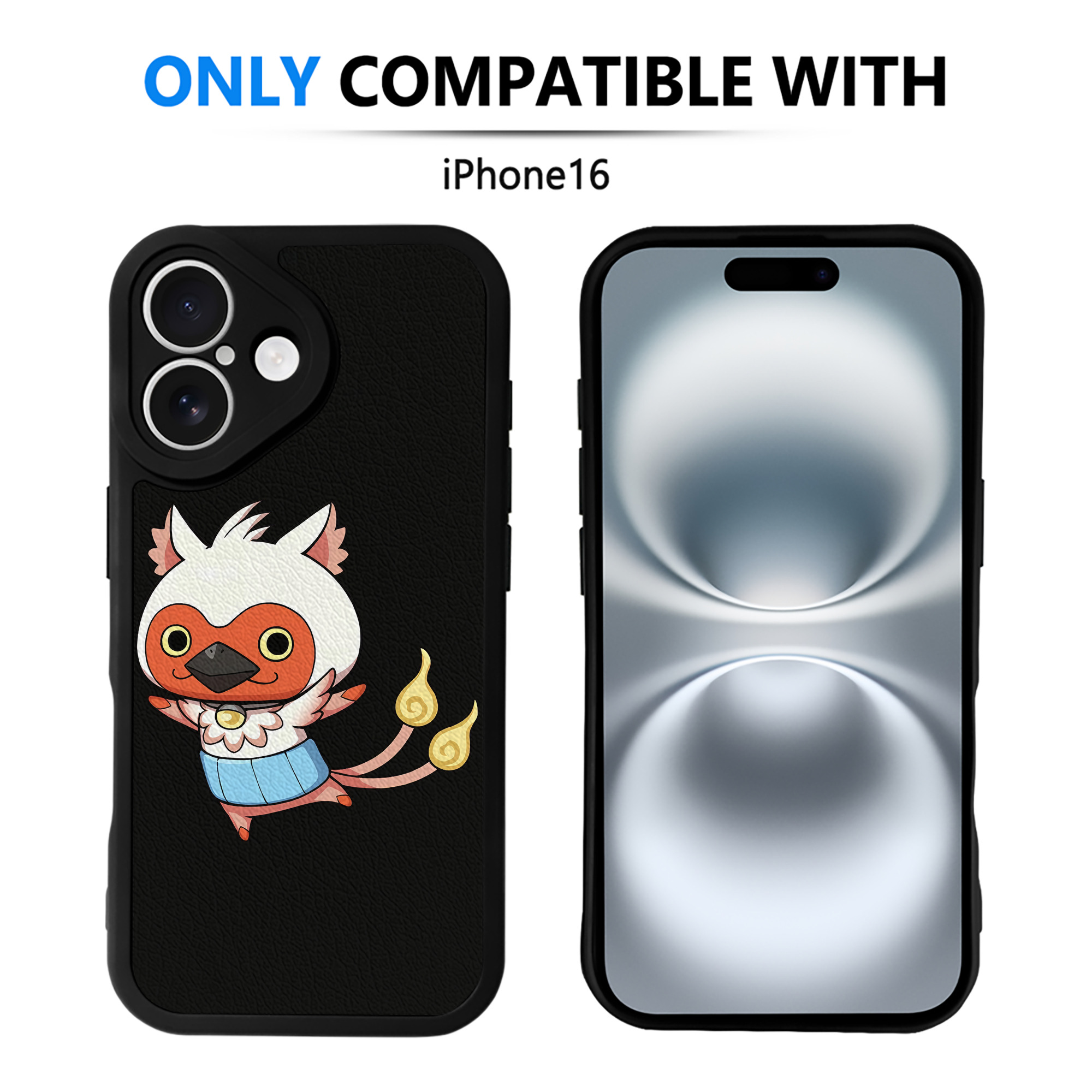 （画像用） 妖怪ウォッチ Yo-kai Watch 【iPhone 16シリーズ対応】シリコンスマホケース（レザー調） 材質：シリコン